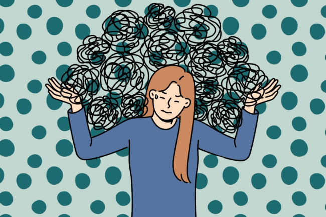 mujer con demasiada carga mental