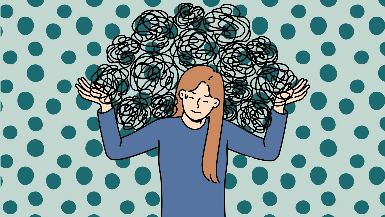 mujer con demasiada carga mental